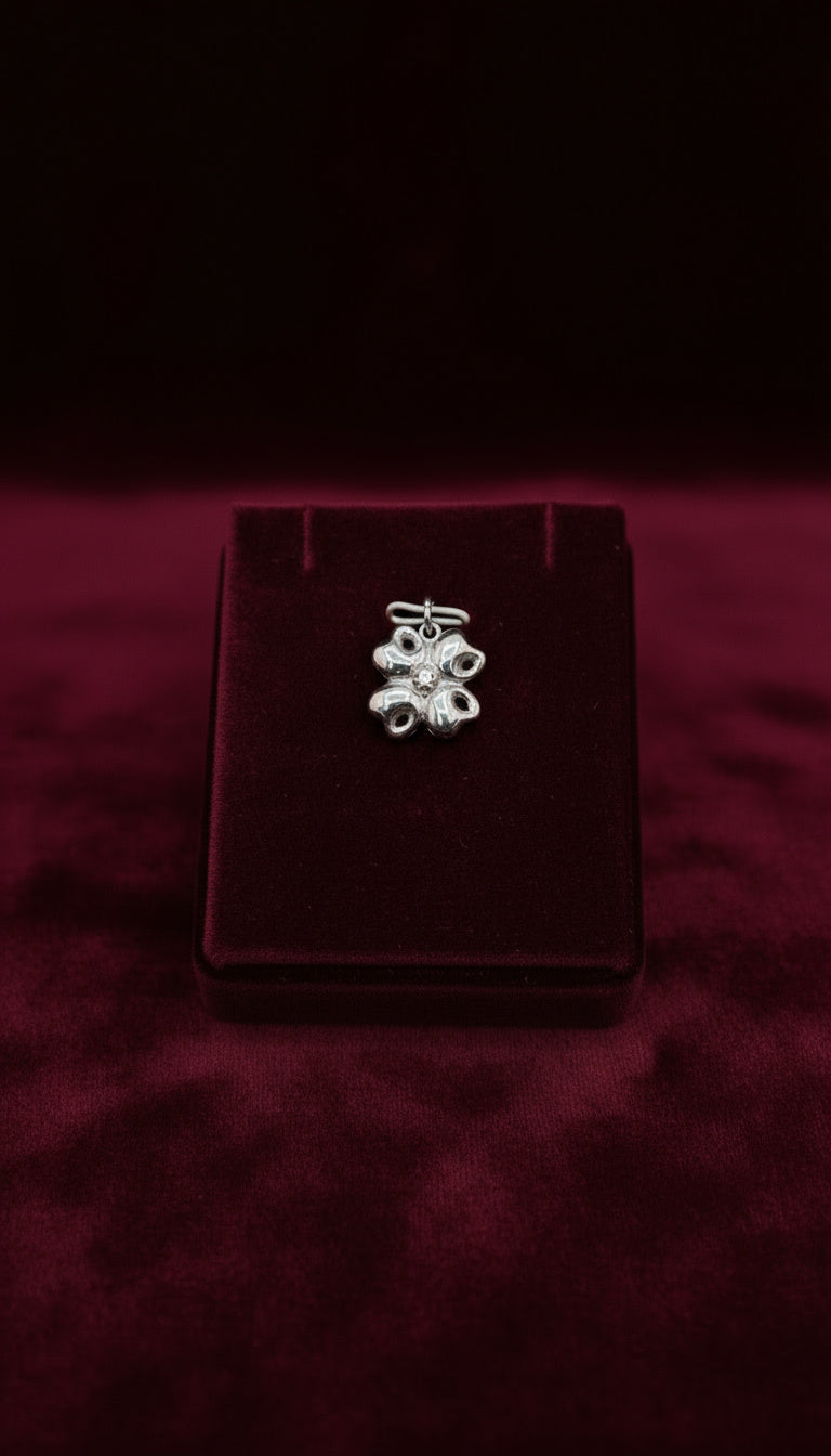 Cherry Flower - Charm Plata