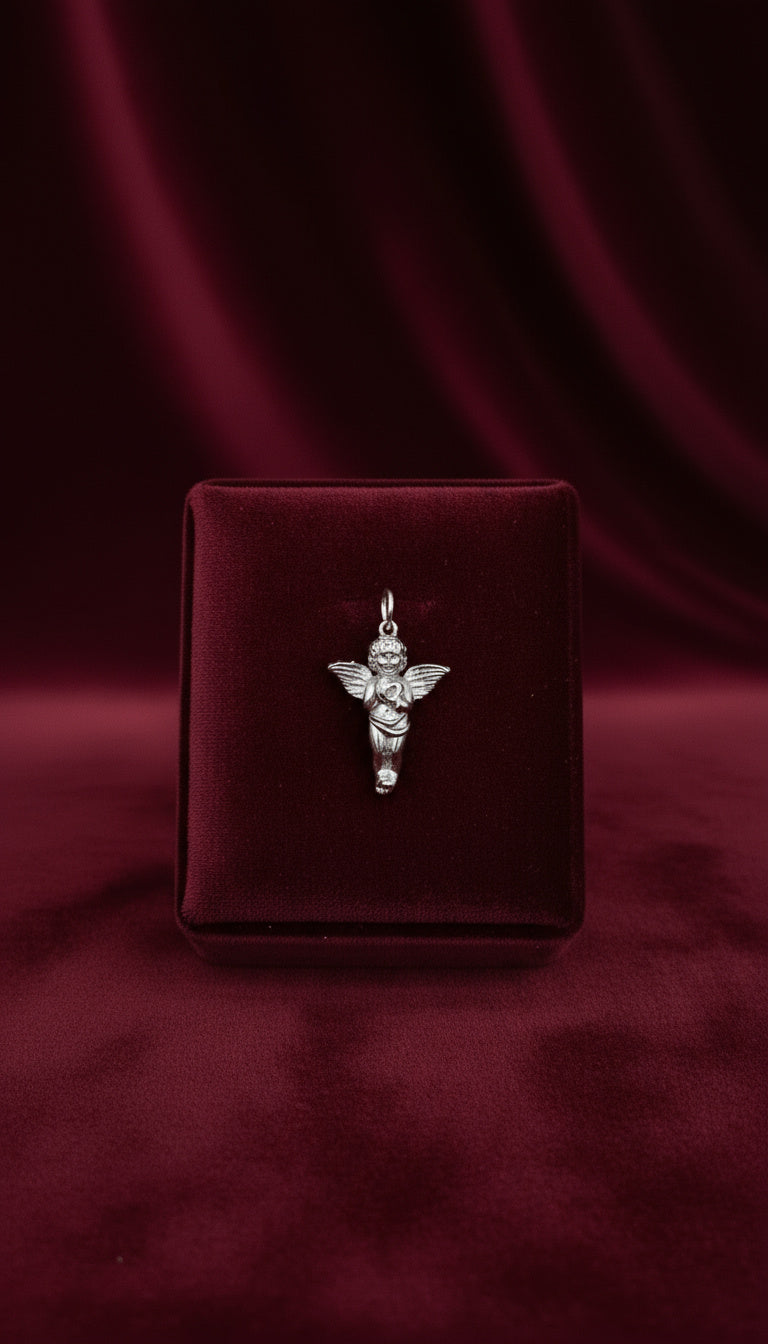 Cherry Angel - Charm Plata