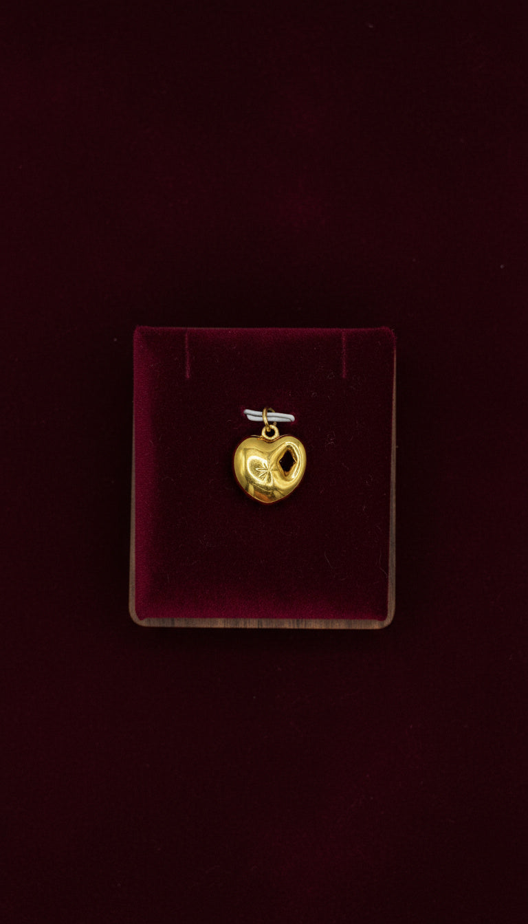 Cherry Heart - Charm Oro