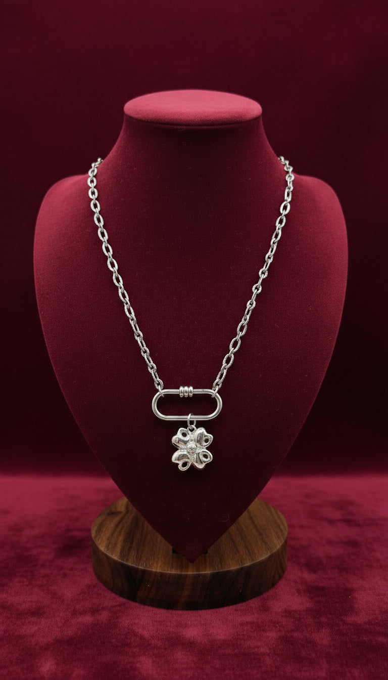 Cherry Flower - Charm Plata