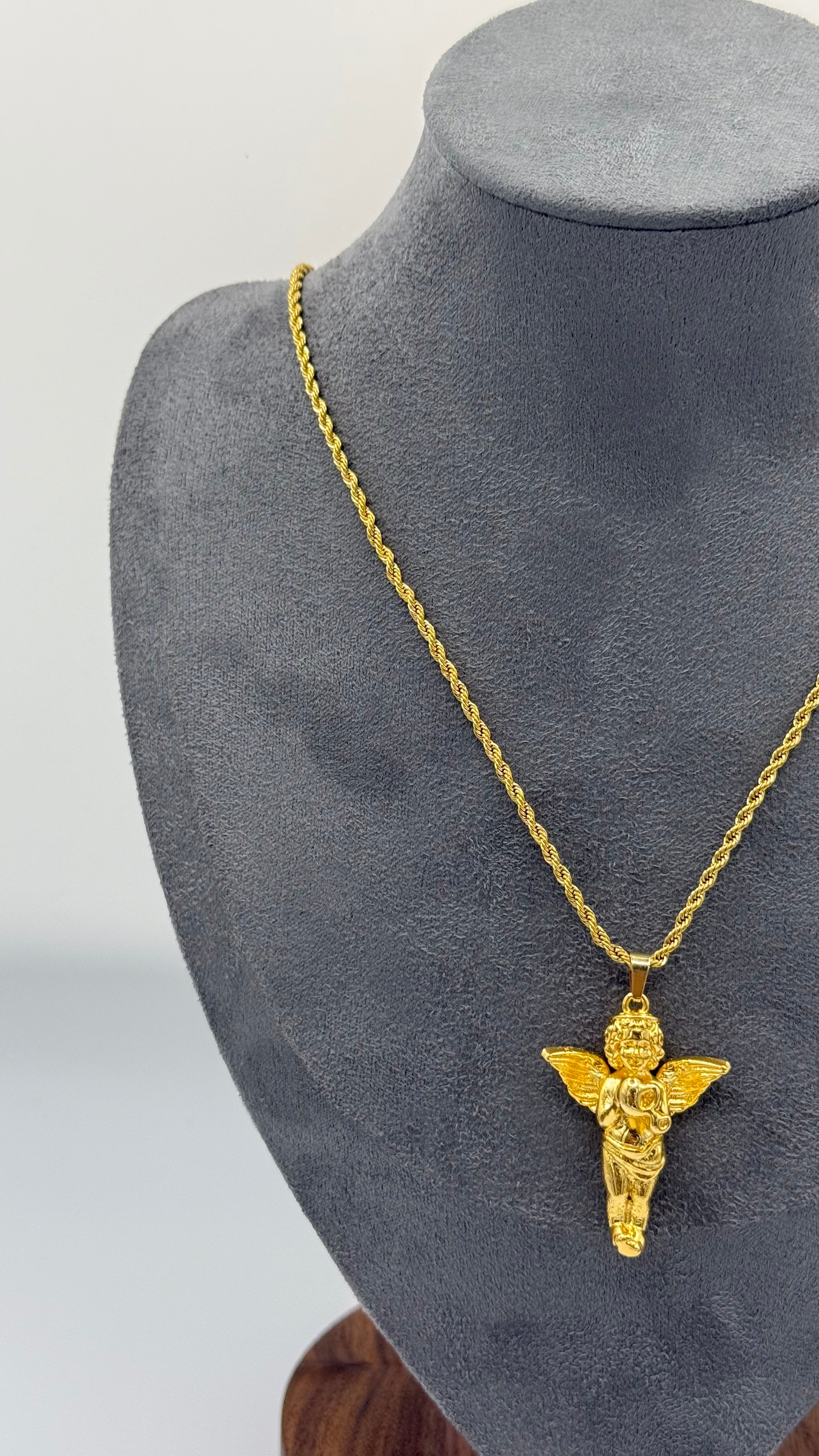 COLLAR CHERRY ANGEL ORO