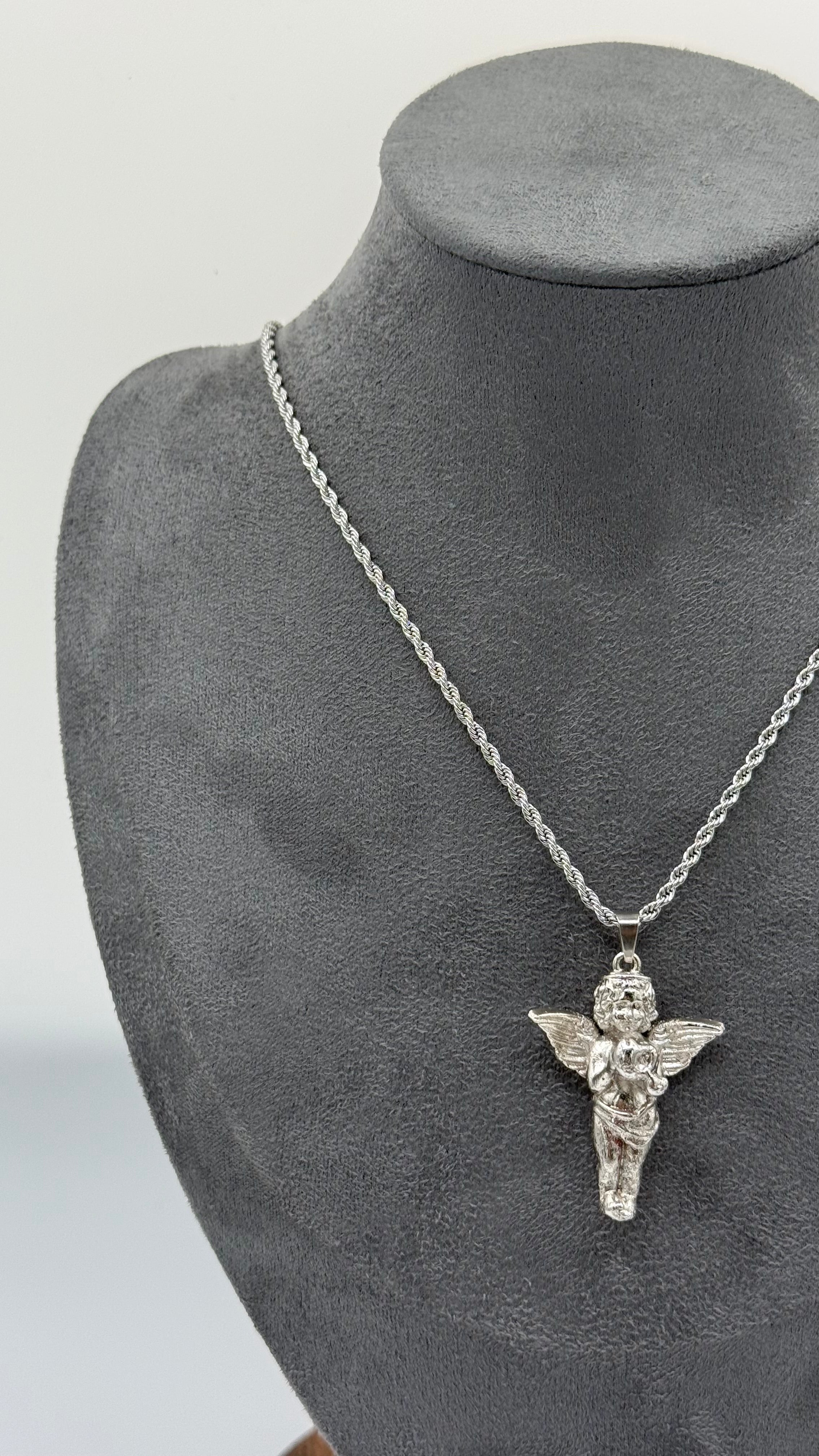 COLLAR CHERRY ANGEL PLATA