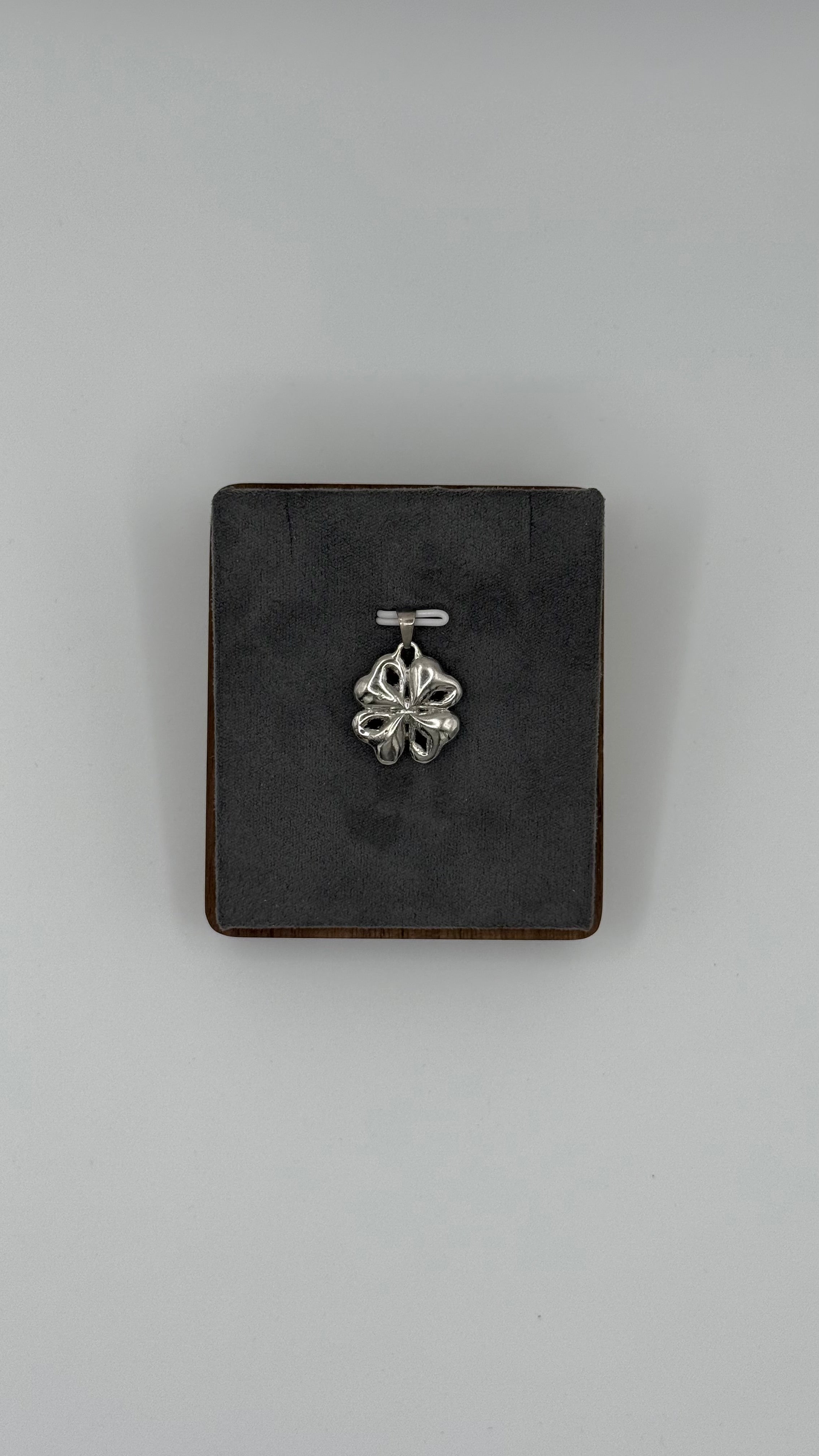 Lucky Clover - Collar Plata