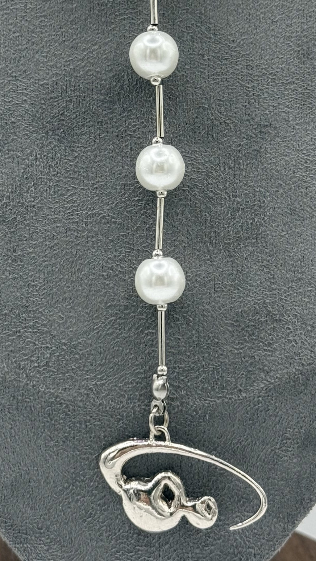 COLLAR ROSARIO CHERRY PLATA